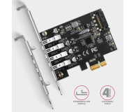 Axagon PCEU-43RS PCIE KONTROLER 4X SUPERSPEED USB - 1211973 - zdjęcie 3